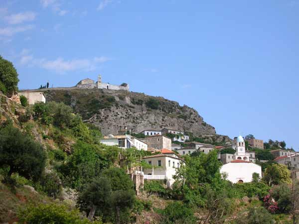 Dh�rmi/ Dhermi an der albanischen Riviera (Albanien, Albanie, Albania, Shqip�ria)