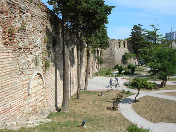 Die byzantinische Befestigungen von Durr�s (Durr�s, Durazzo, Epidamnos, Dyrrhachion) (Albanien, Albanie, Albania, Shqip�ria)