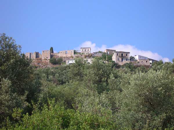 Der alte Ortsteil von Himara (Himar�, Himare) (Albanien, Albanie, Albania, Shqip�ria)