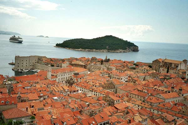 Blick auf die Altstadt von Dubrovnik in Kroatien