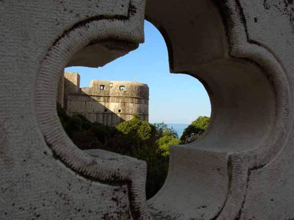 Stadtbefestigung von Dubrovnik (Kroatien, Hrvatska, Croatia, Croatie)