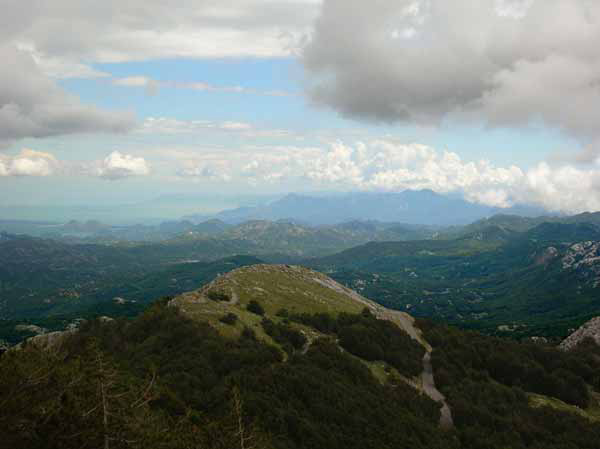 Blick vom Lovcen zum Shkoder-See (Montenegro, Crna Gora)
