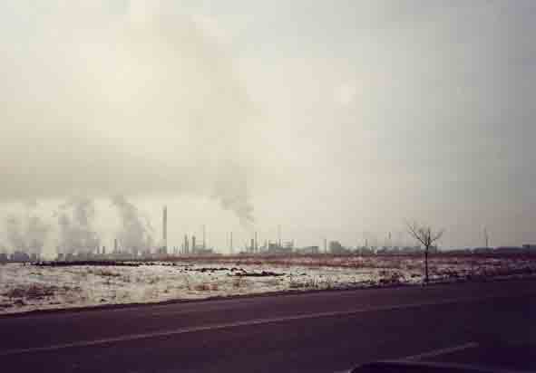 Industrieanlage bei Pitesti (Rum&auml;nien, Romania, Roumanie)
